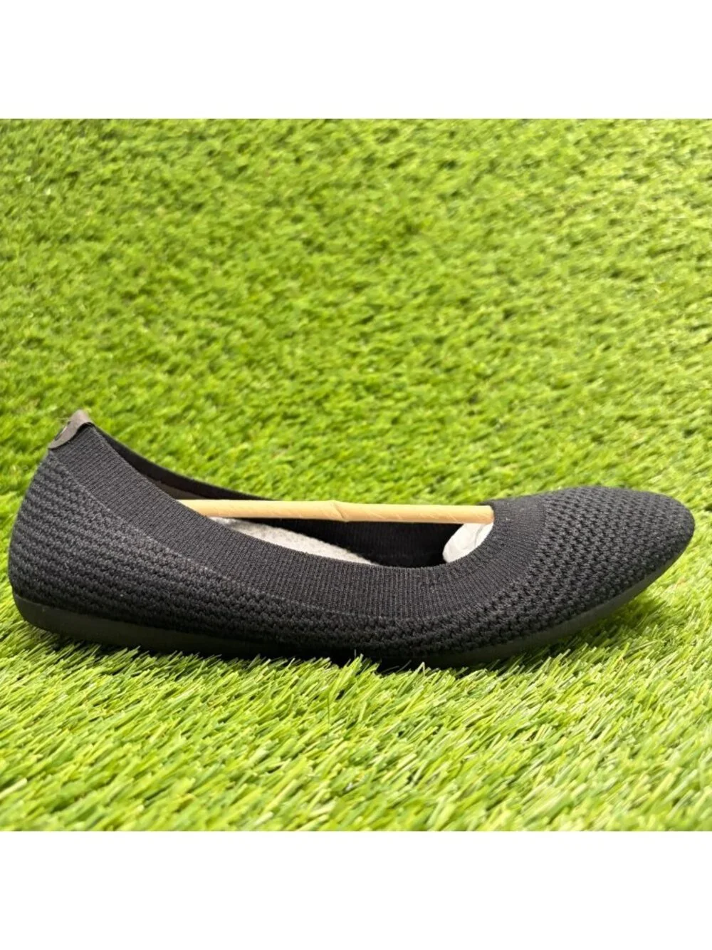 Allbirds Tree Breezer Womens Size 7.5 Black Casual Slip On Ballet Flats Shoes